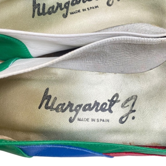 MARGARET J. -Vintage Leather Peep Toe Size 7 - Picture 7 of 9